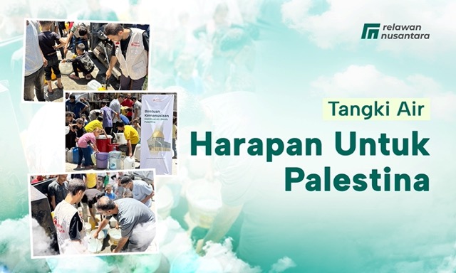 Donasi Tangki Air Harapan Untuk Palestina