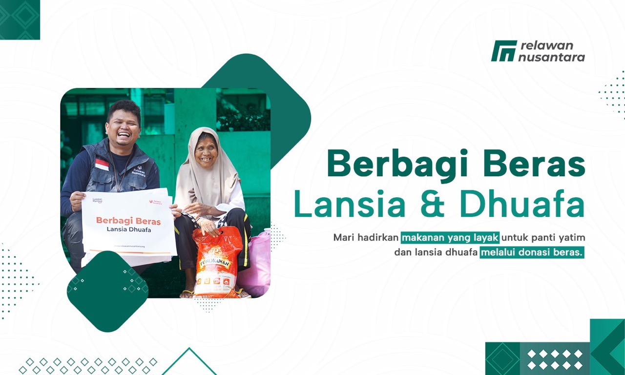 Donasi Donasi Beras Tuk Panti Yatim dan Lansia Dhuafa